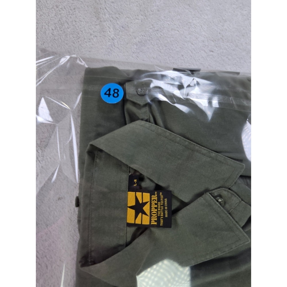 Propper Tactical Duty Shirt Mens Large Regular OD Green Long Sleeve Ripstop... - Picture 10 of 10